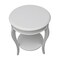 International Concepts Round Cambria  End Table, 18 W, 18 L, 24 in H, Wood, White OT08-18R-18 - alternate 2